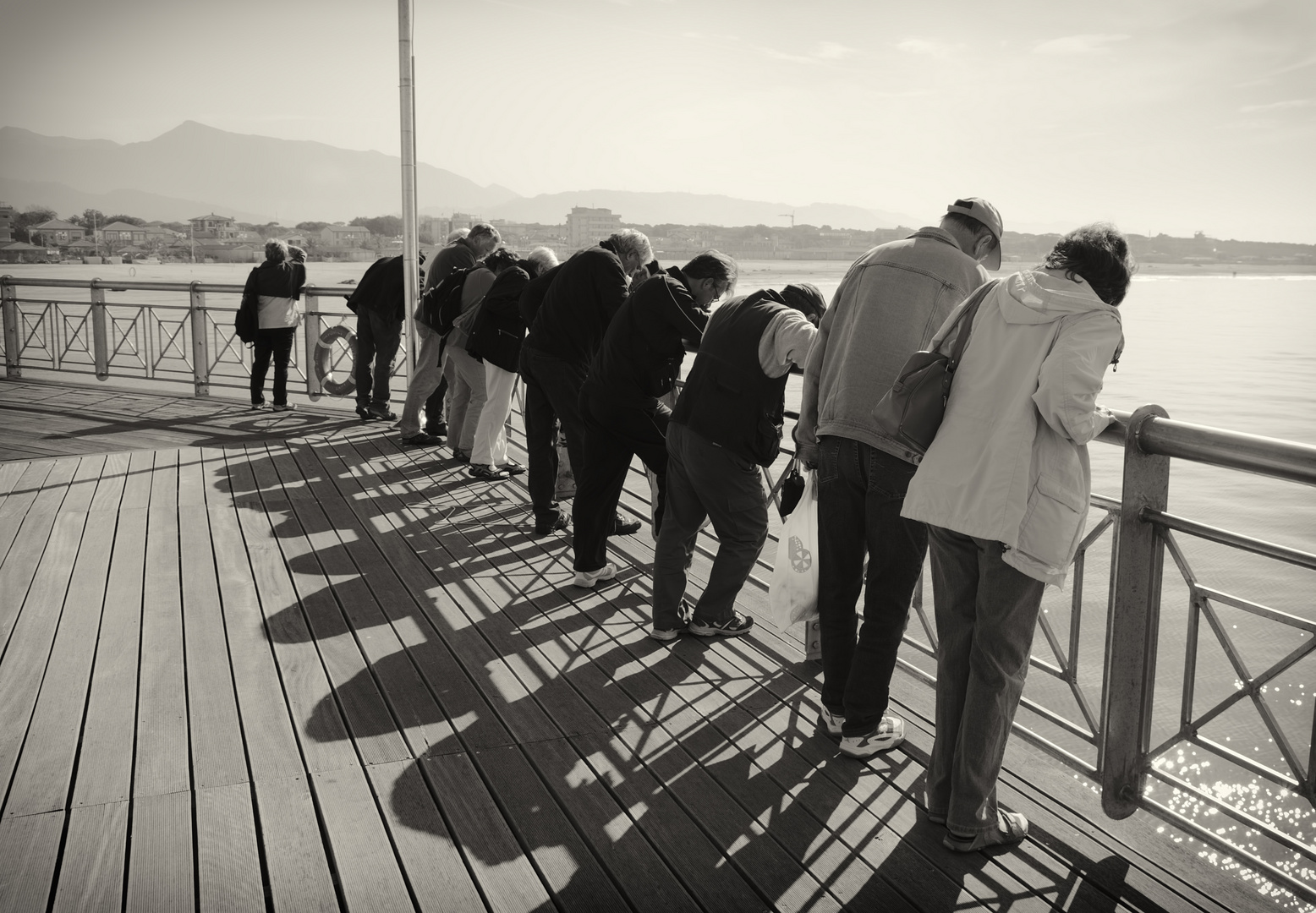 Shadows of people