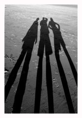 ... shadows on the beach ...