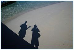 Shadows on the beach