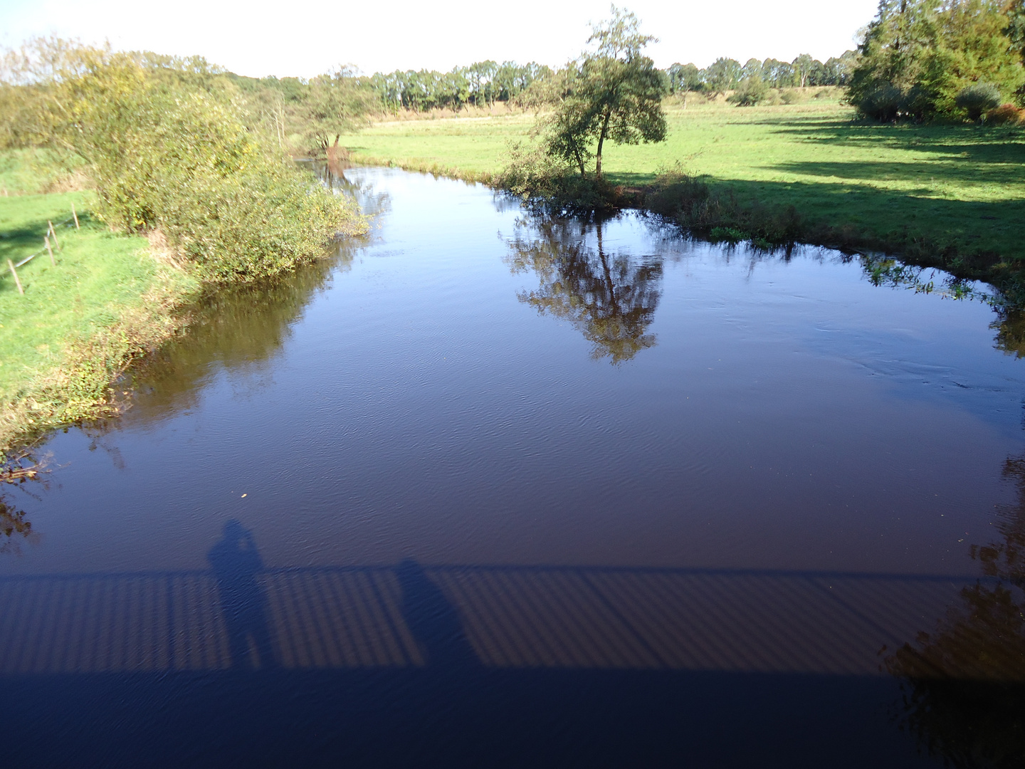 Shadows on the water