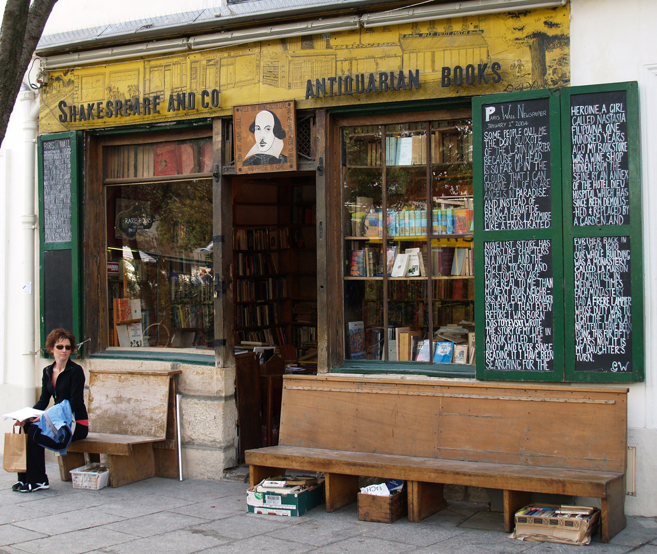 Shakespeare and Co. Buchhandlung in Paris