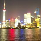 Shanghaï by night depuis le Bund
