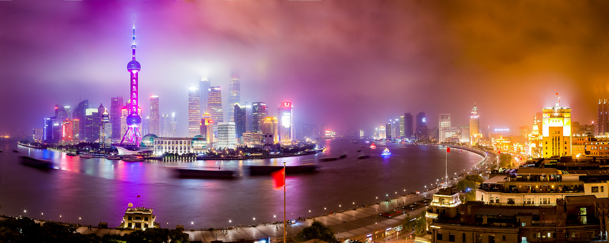 Shanghai &#19978;&#28023; Skyline at Night