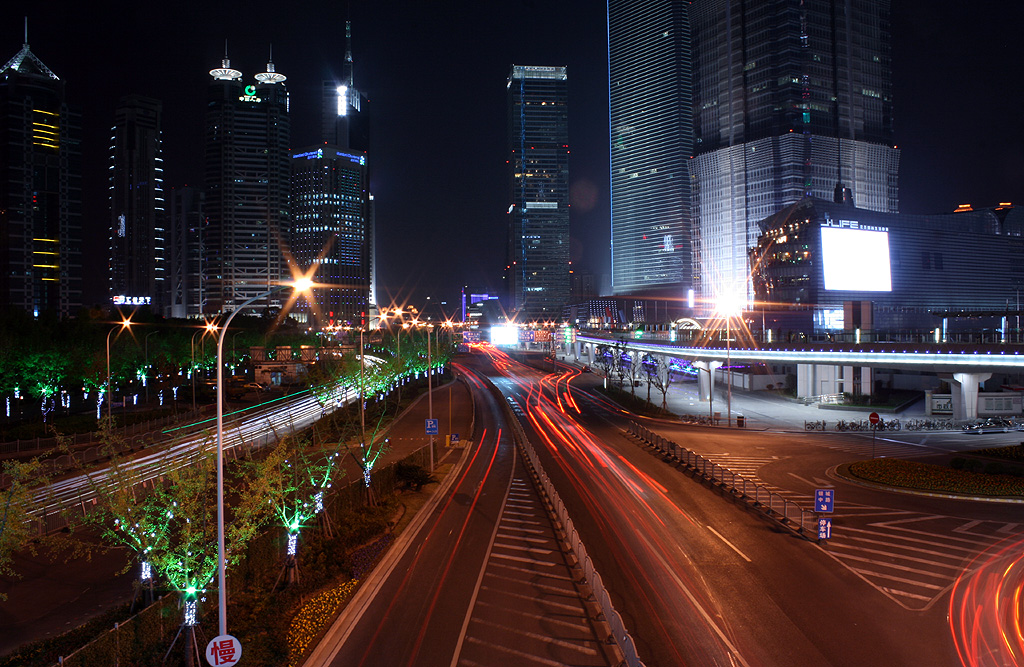 Shanghai at night