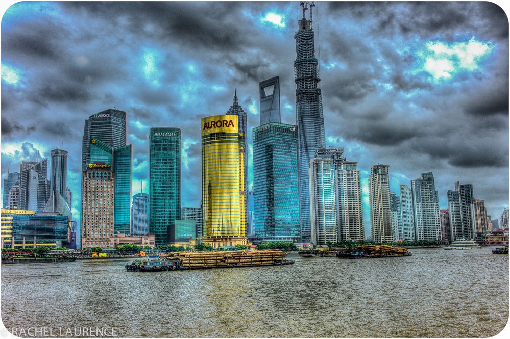 Shanghai depuis le Bund, en HDR