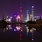 Shanghai Pudong Skyline bei Nacht