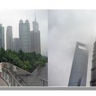 Shanghai / Pudong. Wenn Wolkenkratzer an Wolken kratzen…