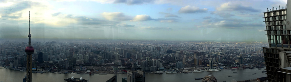 shanghai runter vom jin mao tower