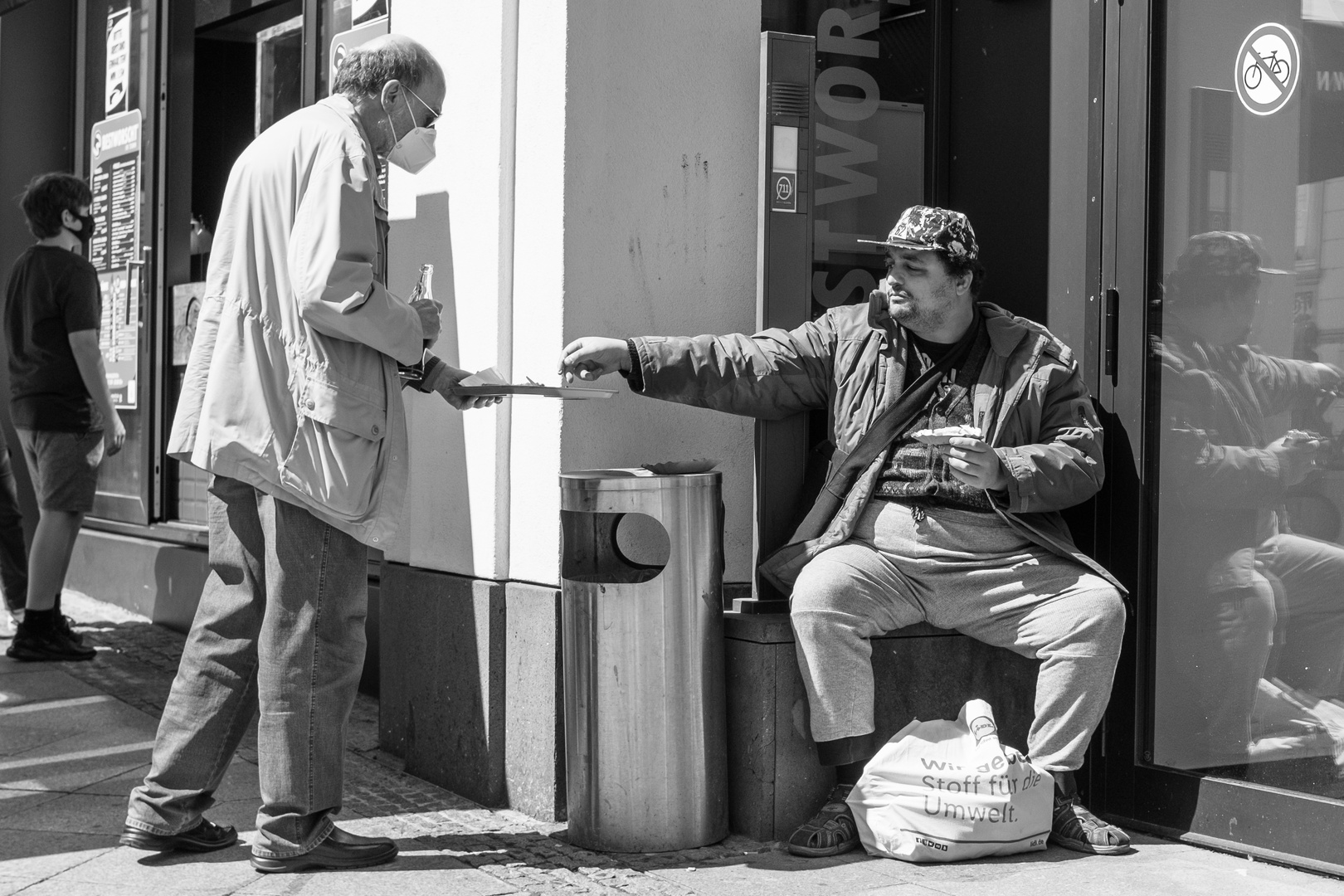 Sharing a meal 