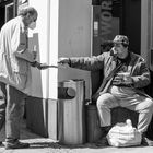 Sharing a meal 