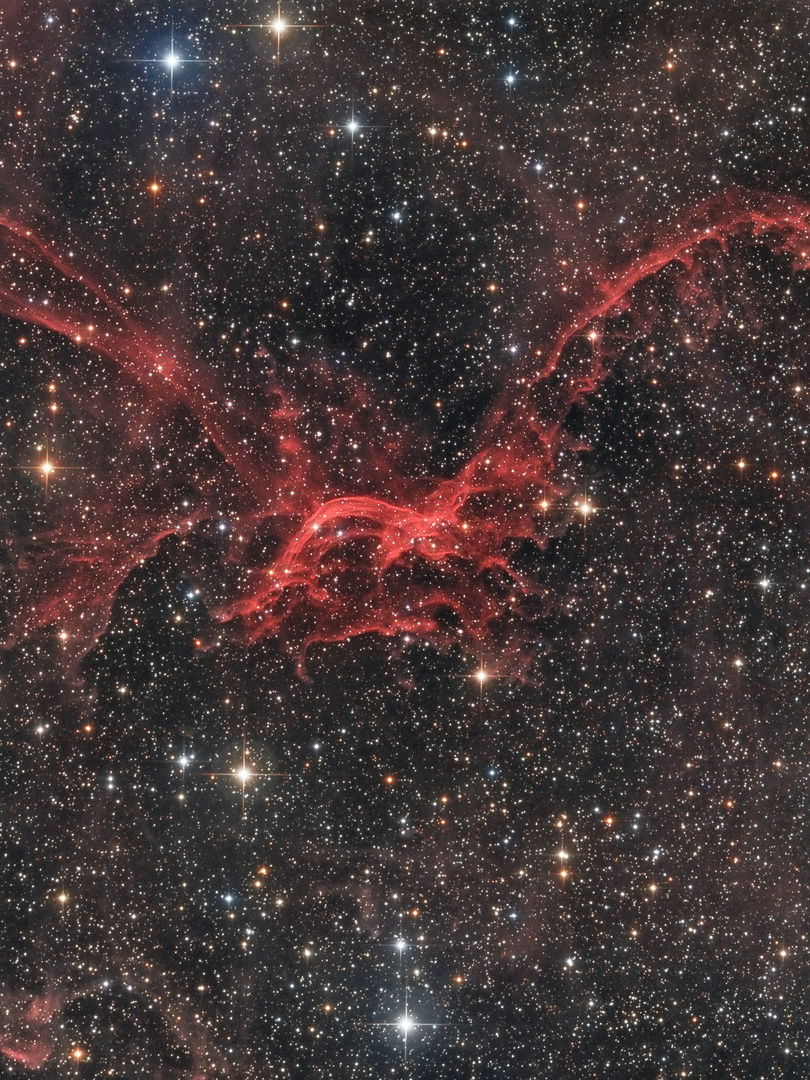 Sharpless 114 ein fliegender Drache im Sternbild Schwan