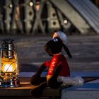 Shaun , alleine in der Speicherstadt