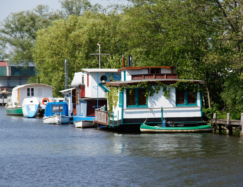 "She lives at the boathouse ...!