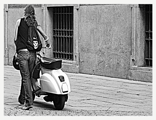 ..she loves vespa..