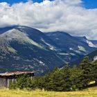 Shed in mountain