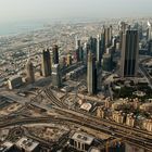 Sheik Zayed Road vom Burj Khalifa ( Dubai ) gesehen TAG