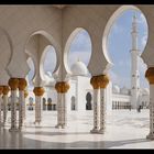 Sheikh Zayed Grand Mosque in Abu Dhabi - United Arab Emirates