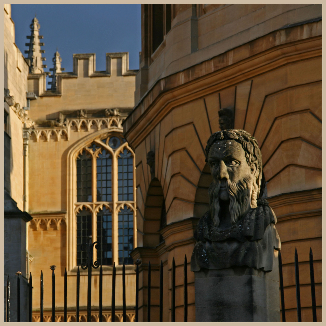 Sheldonian heads at Oxford