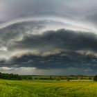 Shelf Cloud bei Mons, Belgien