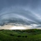 Shelf Cloud über dem Sund und den Zickerschen Bergen