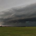 Shelfcloud mit Downburst Nähe Waging am See