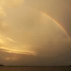 Shelfcloud mit Regenbogen