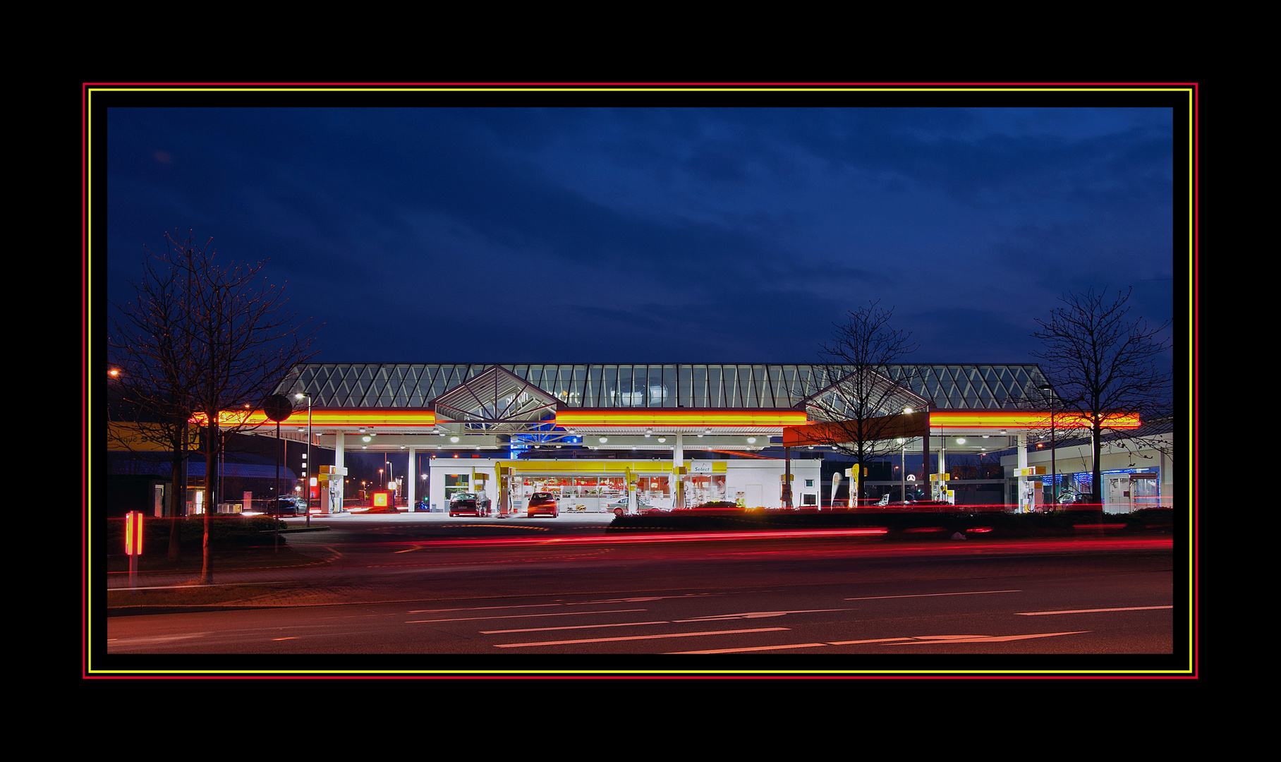 Shell Oberhausen Centro Foto Bild Architektur Architektur Bei Nacht Motive Bilder Auf Fotocommunity