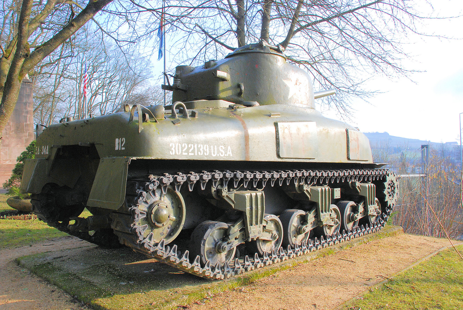 Sherman Panzer (Patton Memorial Ettelbrück/Luxemburg)
