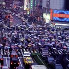 Shibuya im Regen