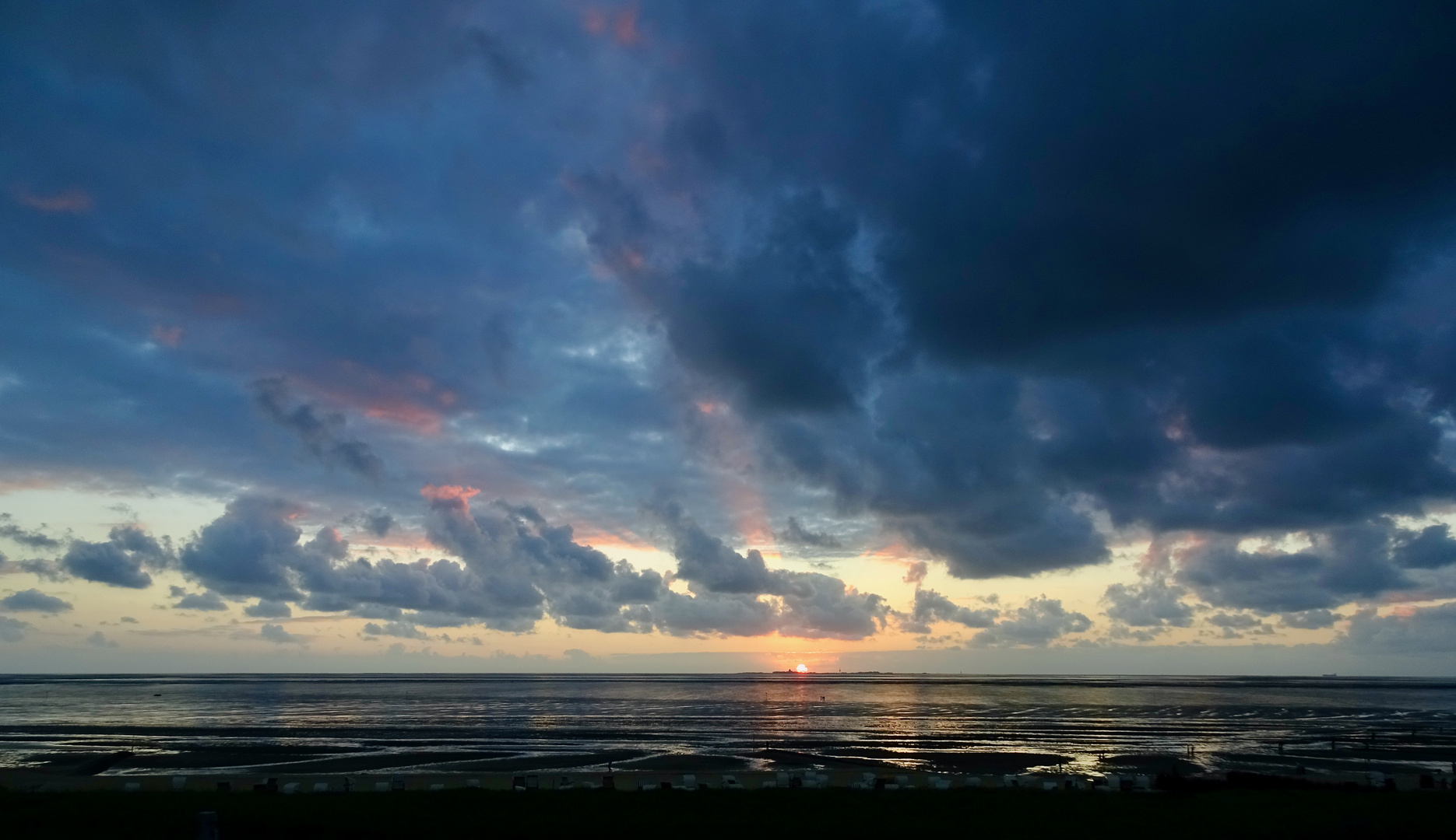 shine on against dark clouds