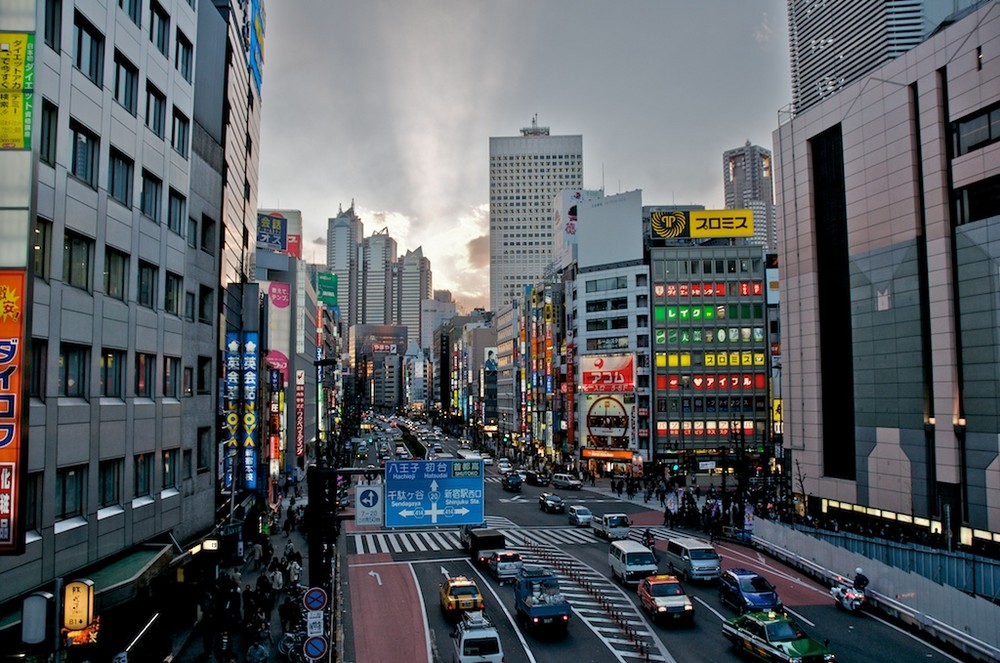 Shinjuku/Tokyo am Abend