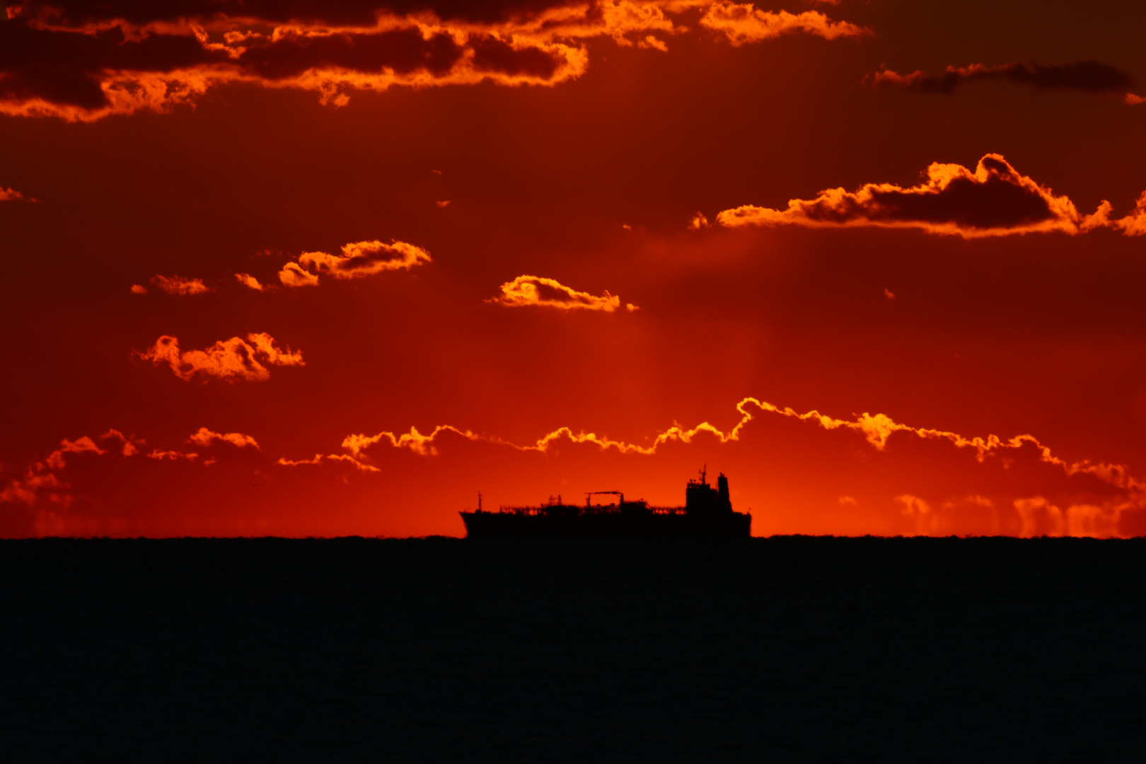 Ship at Sunset