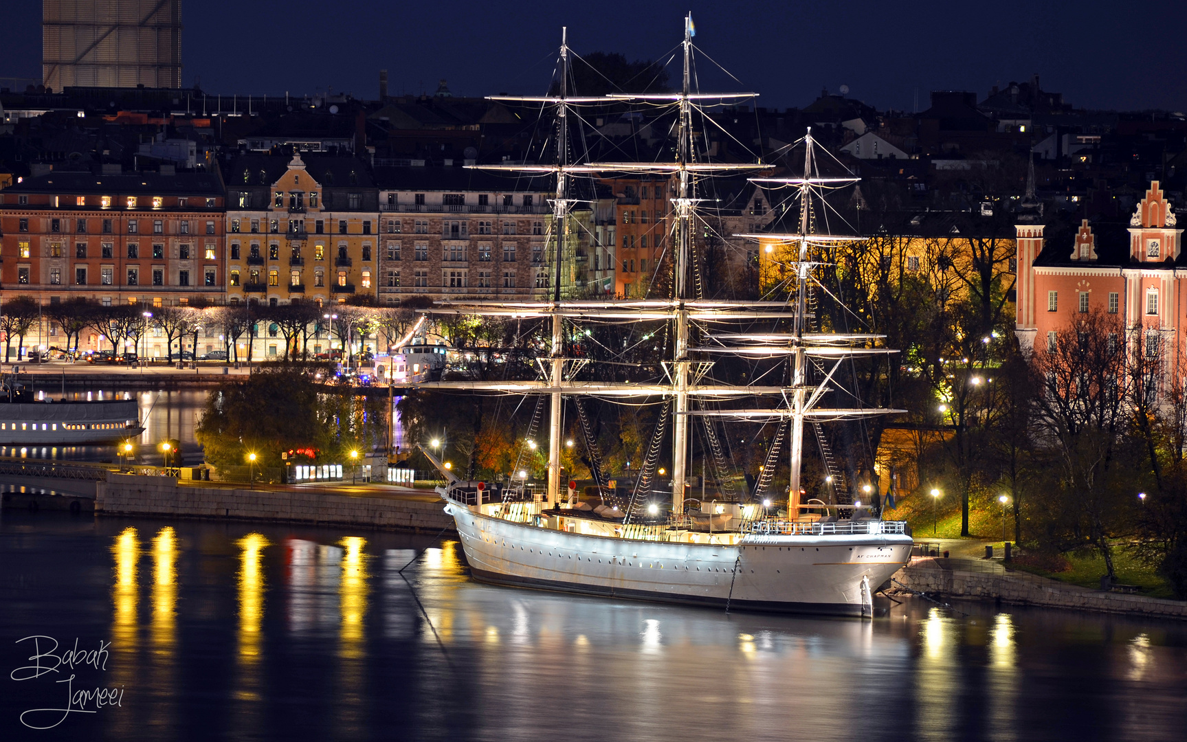 Ship by the docks