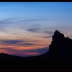 Ship Rock Silhouette