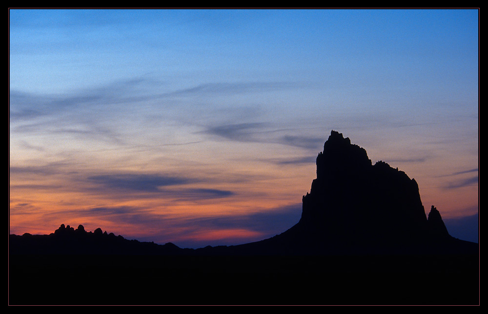 Ship Rock Silhouette