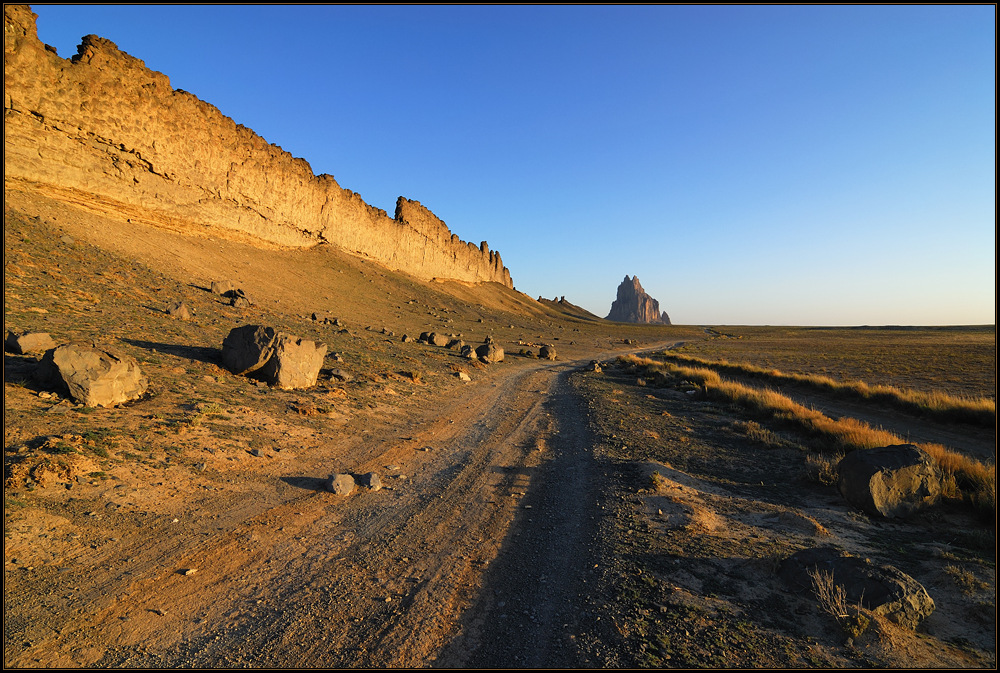 Ship Rock & the long golden wall