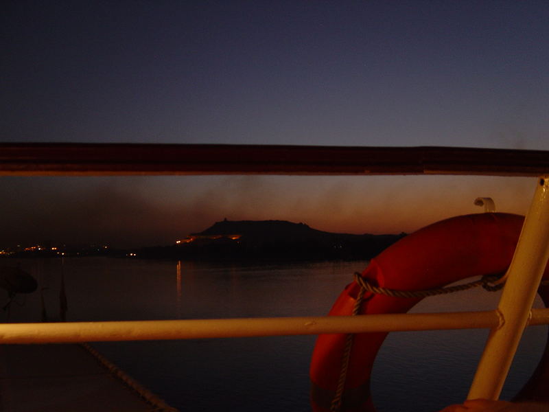 Ship Sunset Aswan