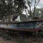 Ship wreck at Dnipro river