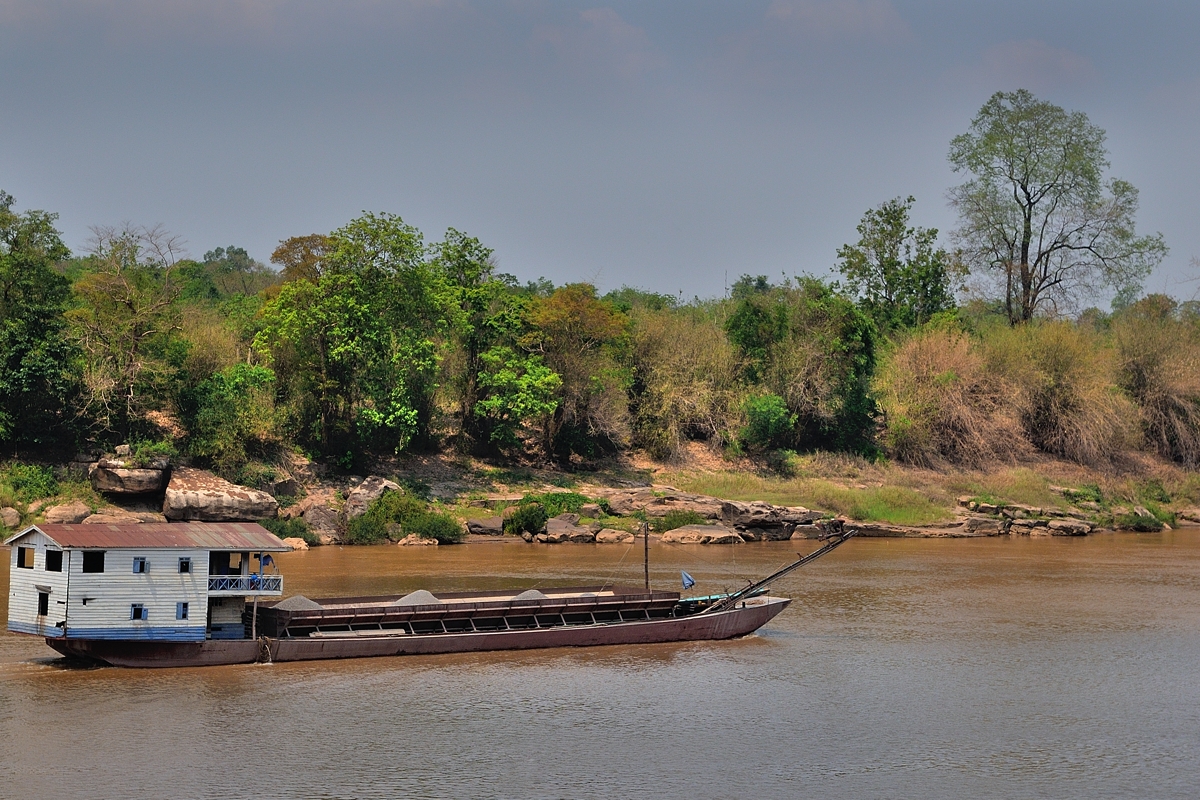 Shipping on Mekong river