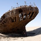 Shipwreck in the desert