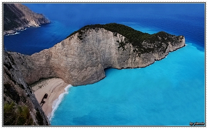 Shipwreck of Zante(Greece) From Above