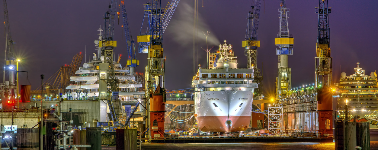 Shipyard in Hamburg