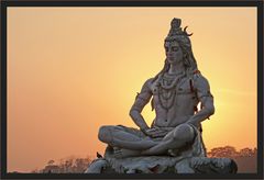 Shiva im Sonnenuntergang