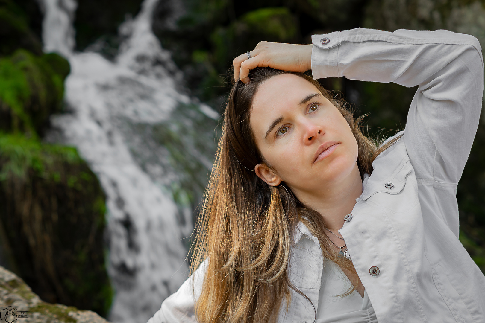 Shooting am Wasserfall