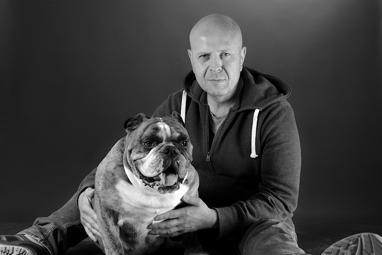 Shooting avec le chien Hubert