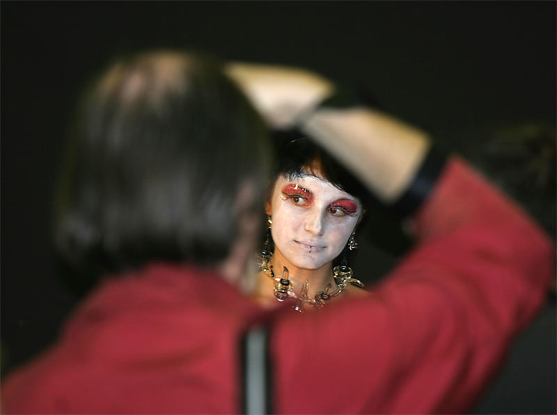 Shooting beim Bodypainting ....