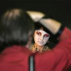 Shooting beim Bodypainting ....