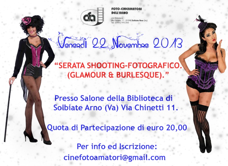 Shooting Fotografico Glamour & Burlesque