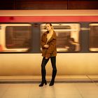 Shooting mit der lieben Sarah im U-Bahnhof Hafencity Universität.