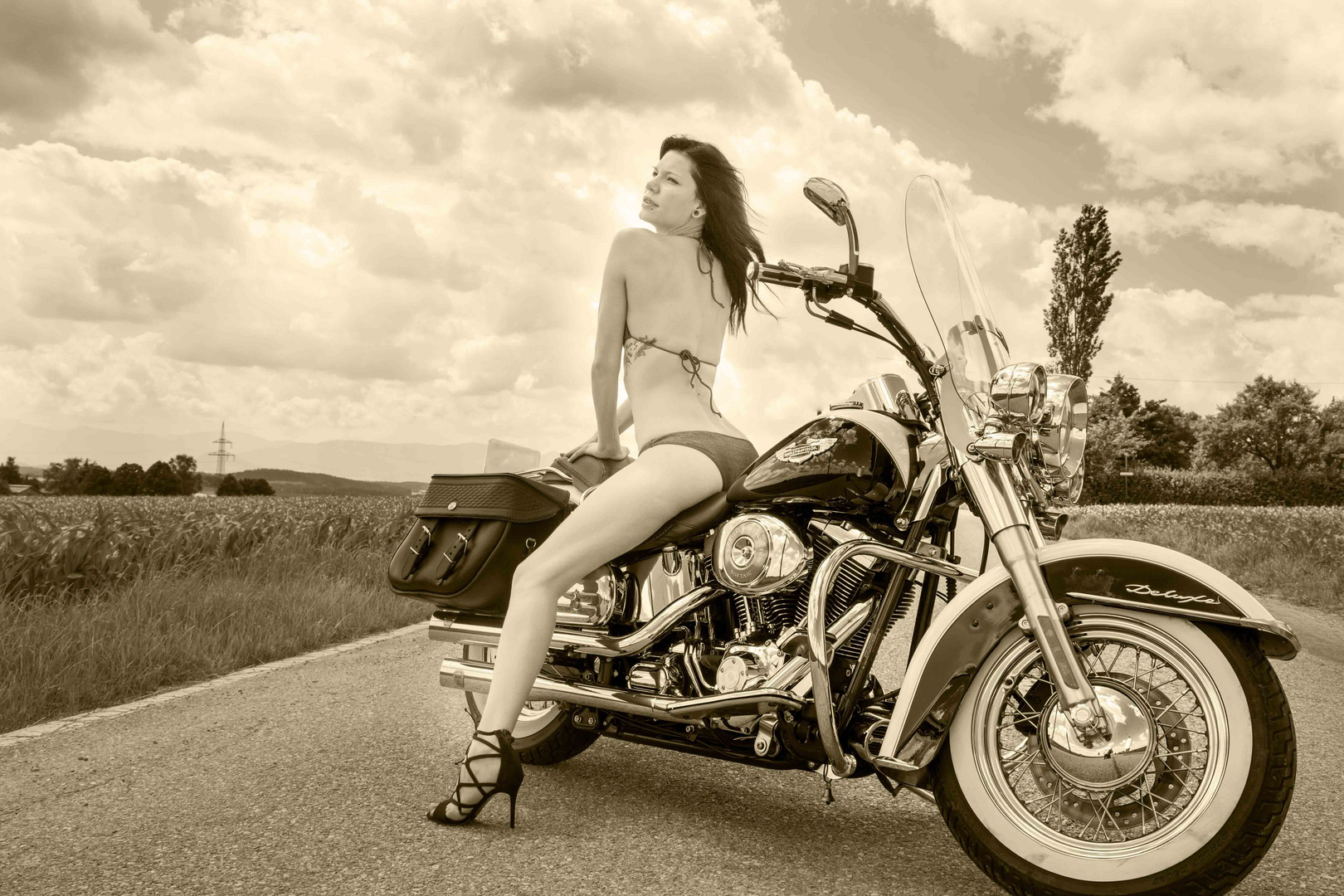 Shooting mit Harley-Davidson 2